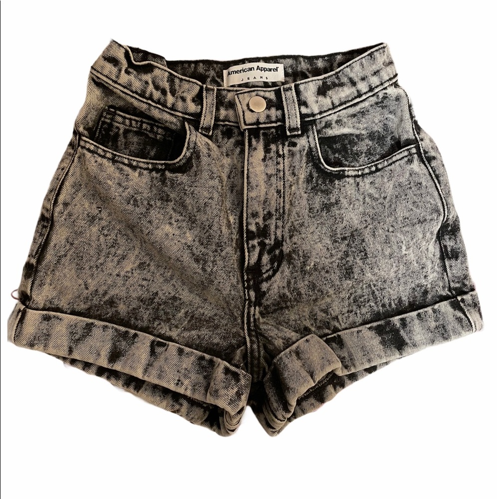 American Apparel high waisted acid short